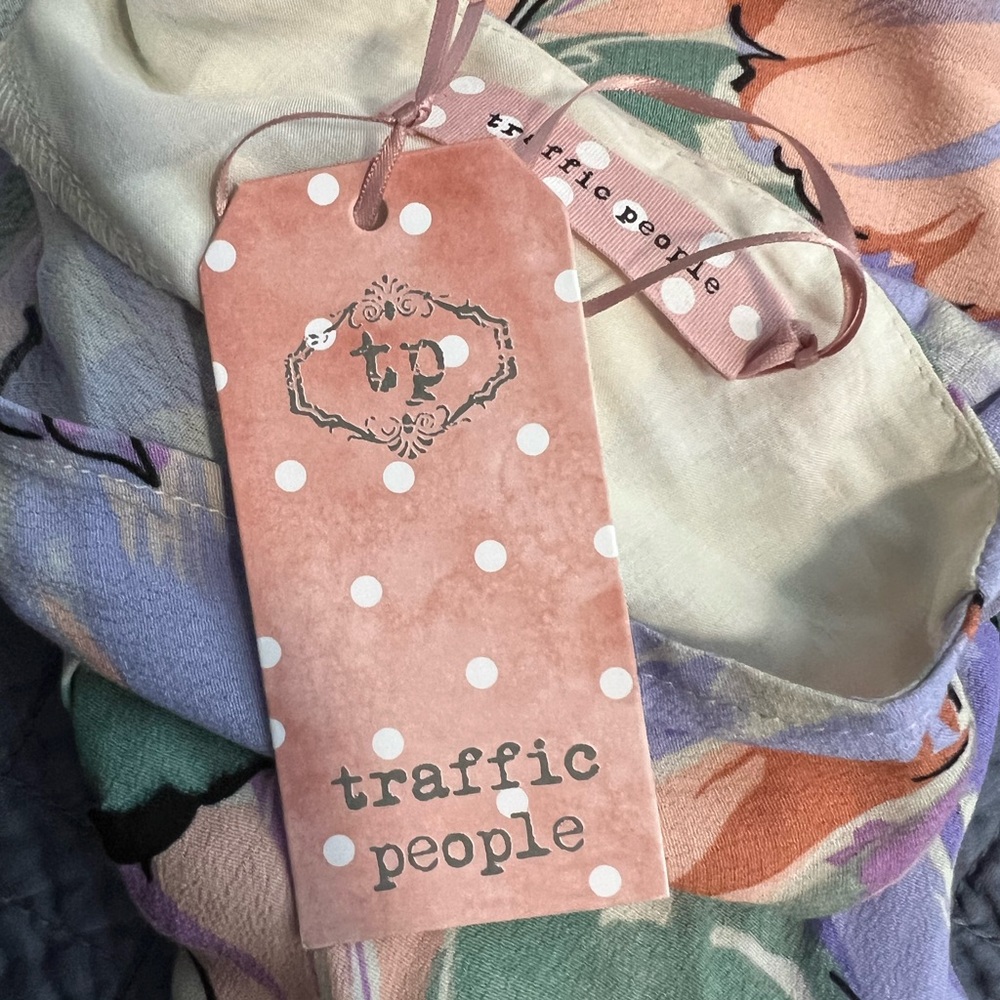 Traffic People Pastel Floral Mini Dress large - Picture 12 of 12